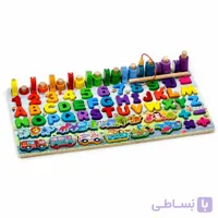 تخته آموزشی چوبی بازی ماهیگیری با رویکرد مونته‌سوری (مناسب پیش‌دبستانی)