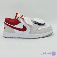 کتونی ایر جردن وان لو طوسی قرمز | Air Jordan 1 Low Grey Red