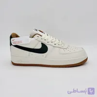 نایکی ایر فورس وان سفید شیری با زیره عسلی | Nike Air Force 1 Milk White Gum Sole