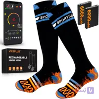 جوراب گرم کن با 2 عدد پاوربانک (اورجینال ) heated socks