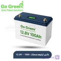 باتری لیتیومی گو گرین 12 ولت 100 آمپر مدل Go Green GGESS/12.8V-100A
