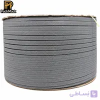 تسمه بسته بندی پلاستیکی ماشینی طوسی سایز ۱۲ فاقد خاک صنعتی