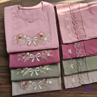 ست بلوز شلوار گلدوزی دخترانه بچه گانه کد 2871