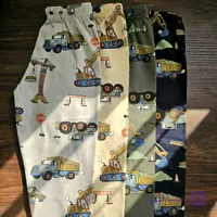 شلوار راحتی پنبه بچه گانه طرح ماشین و تراکتور کد 2841