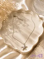 گردنبند زنانه مدل Maris Necklace طرح ستاره دریایی | Qazal Bijoux