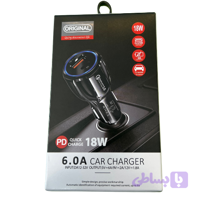 شارژر فندکی فست و PD دو پورت مدل TE-348PD 18W سفید