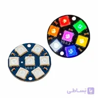 ماژول WS2812 فول کالر 8 بیتی LED RGB دایره ای 16 پیکسل
