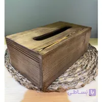 جای دستمال کاغذی کشویی چوبی 300 برگ
