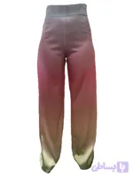 شلوار ساتن ال ایکس وارداتی زارا رنک رنگین کمونی سایز 38 تا 40