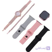 ساعت هوشمند کیگی ویر KW72 Mini بعلاوه یک عدد ساعت عقربه ای زنانه