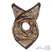 مینی اسکارف ساتن زنانه مدل S-205 با طول و عرض 70×70 سانتی‌متر