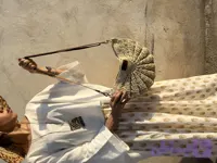 کیف رافیا دستبافت مدل موج