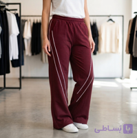 شلوار بگ خط دار نخ پنبه 105 در 6 رنگ متنوع