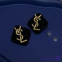 گوشواره مخمل مشکی Lv
