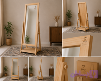 آینه قدی ایستاده چوبی مدل تیشه
