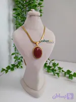 گرنبند سنگ عقیق یمنی سرخ
