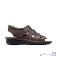 صندل تابستانی چرم تبریز کلارک بی بند زیره پی یو