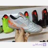 کفش اصل 39و40خارجی اورجینال سالن سالنی ورزش ورزشی زنانه مردانه دخترانه پسرانه نقره ای مرکوریال