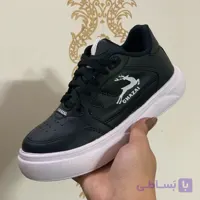 کفش اسپرت تک سایز 36 بچگانه بچه گانه مشکی سفید ونس