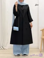 مانتو بلند مشکی زنانه