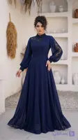 پیراهن مجلسی پوشیده سایز بزرگ مدل ترانه