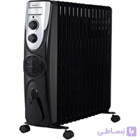 شوفاژ برقی ۱۵ پره زانتی مدل ZMOF_15WH3FUMA مشکی