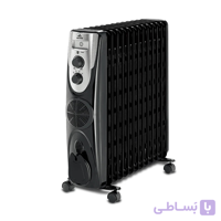 شوفاژ برقی ایوولی 13پره فن دار مدل EVOH- 13FB مشکی