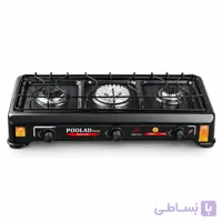 اجاق گاز دو شعله رومیزی مشکی  (لعابی)