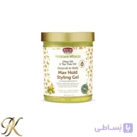 ژل استایل قوی و مغذی موی فر آفریکن پراید مدل Moisture Miracle