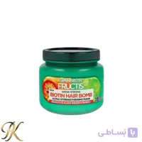 ماسک مو تقویت کننده و افزایش رشد مو گارنیر مدل Grow Strong Biotin Hair Bomb