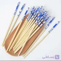 چاپستیک ده عددی گلدار وارداتی