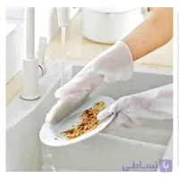 دستکش اسکاچ دار لاتکس مدیوم