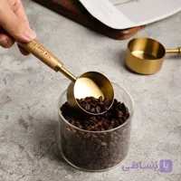 پیمانه قهوه دسته چوبی ۶۰ میل
