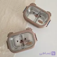 لانچ باکس 2 خانه داخل استيل خرسی Y67