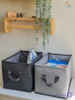 نظم دهنده لباس تک خانه استند دار‌ به همراه مفتول فلزی25*25*40