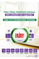 دستمال تمام سطوح و چربی زدا ۱۰۰ عددی fairy