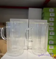 لیوان پیرکس بلند دوجداره آبجو خوری