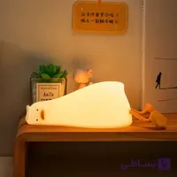 چراغ خواب سیلیکونی طرح اردک 234 سنسوردار