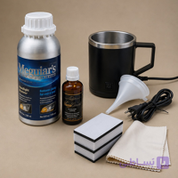 مایع شفاف سازی چراغ خودرو مگویرز آمریکا ۱ کیلوگرم + نانو سرامیک UV