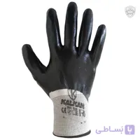 دستکش 4/4 نیتریل زبرا شیاری کالکان بسته 12 جفتی