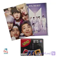 ست لوازم التحریر BTS (دفتر و بازی اونو)