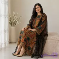 کفتان لینن طلاکوب زنانه آهانا (هنگام)