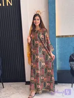 کفتان بلند لینن طلاکوب آهانا (قشم)