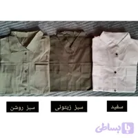 مانتو زنانه کتان اداری قد 85 سانت سایز بزرگ (کد FVCHB)