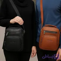 کیف دوشی جیپ مدل 5 زیپ سایز بزرگ چرم صنعتی سوگو زنانه و مردانه