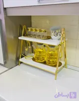 استند آشپزخانه دو طبقه فلزی طرح ایفل