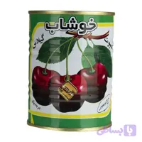 کمپوت گیلاس خوشاب - 350 گرم بسته 12عددی
