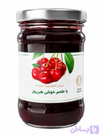 مربا آلبالو شیشه ای -280 گرم خونگی -12 عددی