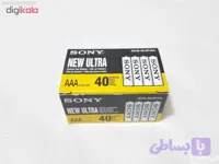 باتری نیم قلمی سونی بسته 40 عددی