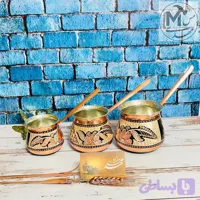 قهوه جوش مسی نقره کوبی
